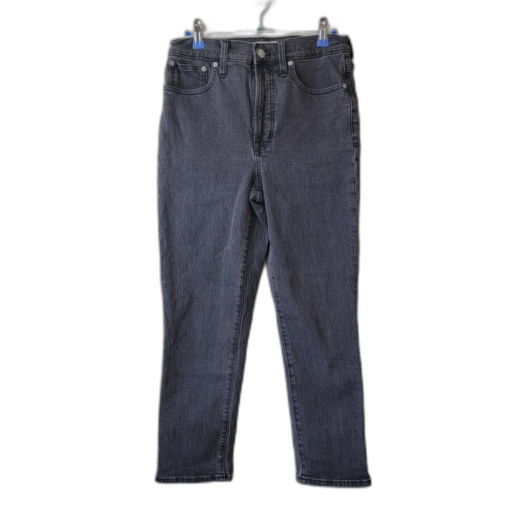 Madewell High-Rise Straight Leg Jeans Faded Black Size 28